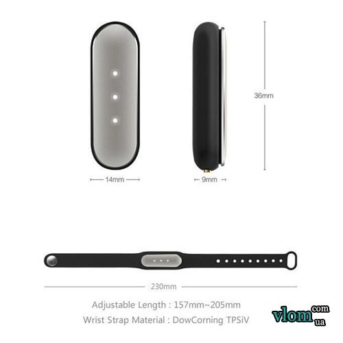 Фитнес браслет трекер Xiaomi mi band IP67