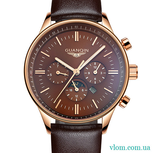 Мужские часы стильные Guanqin GQ12003