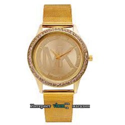 Женские золотые часы Michael Kors стразы