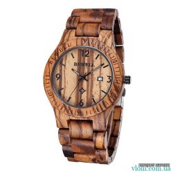 Деревянные часы BEWELL 2538