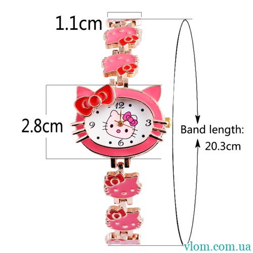 Для ребенка кварцевые часы Hello Kitty для девочки