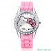 Для ребенка кварцевые часы Hello Kitty с бантиком для девочки