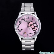 Для ребенка кварцевые часы Hello Kitty сталь для девочки