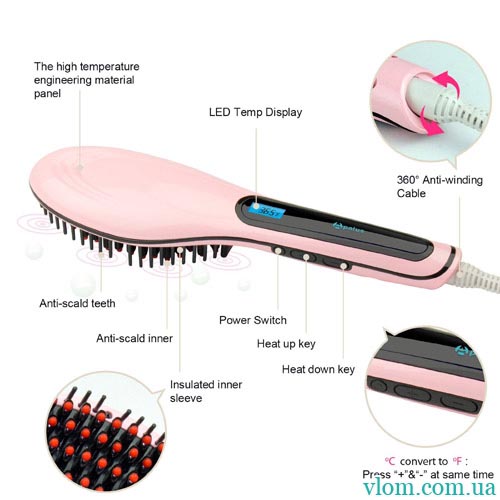 Женская расческа fast hair straightener