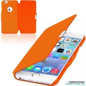 Чехол оранжевый flip на Iphone 6 plus
