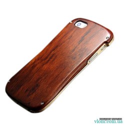 Чехол алюминий дерево бампер Iphone 5/5s