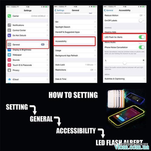 Чехол led светящийся на Iphone 6/6s