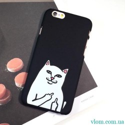 Чехол злой котик на Iphone 6 plus