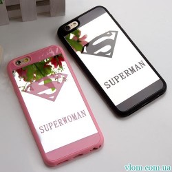 Чехол super man&woman на Iphone 6 plus