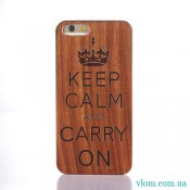 Чехол Деревянный Keep Calm на Iphone 6/6s;