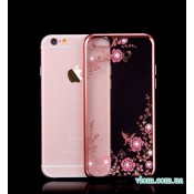 Чехол с розовыми стразами на Iphone 7/8 PLUS