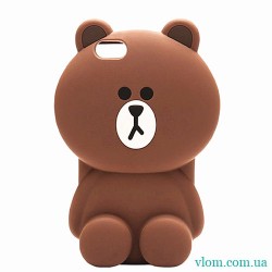 Чехол коричневый медвежонок  на Iphone 7/8 PLUS