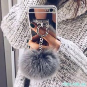 Чехол зеркальный с мехом на Iphone 7/8