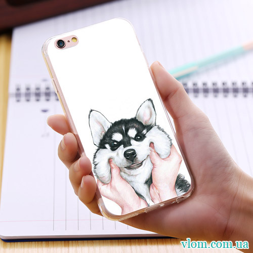 Чехол мультяшный пес на Iphone 7/8 PLUS