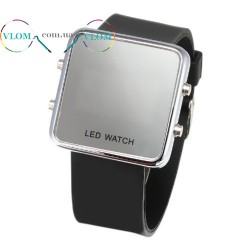 Мужские зеркальные LED часы